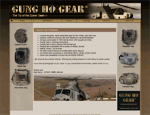Tablet Screenshot of gung-ho-gear.com